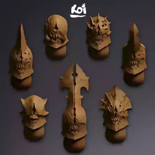 Blightlords - Miniature Helmets