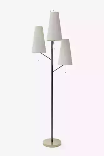 Rachel Metal Triple Head Floor Lamp 3D model