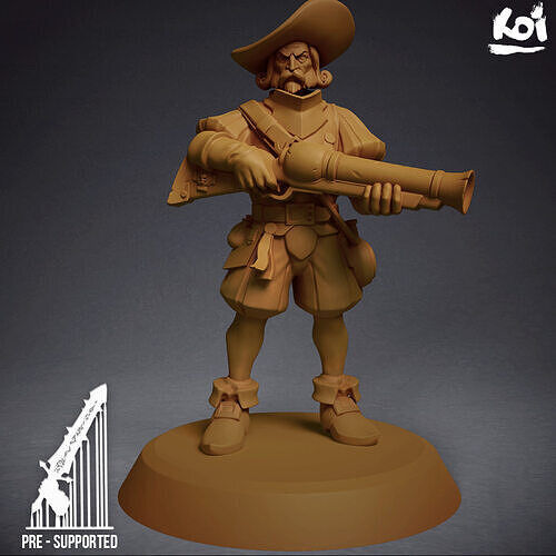 Guildmarch Militia - Handgunner 6 3D print model