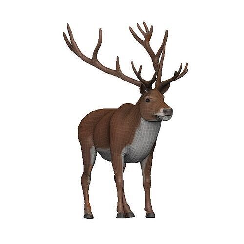 Caribou Low-poly 3D model