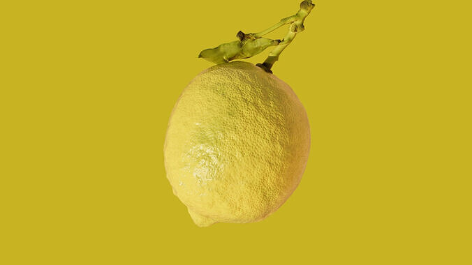 Lemon Low-poly 3D model