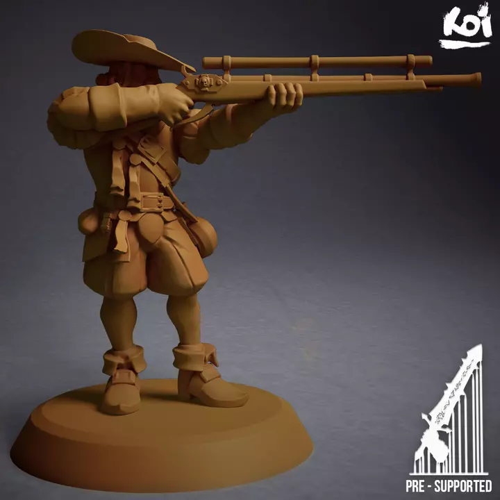 Guildmarch Militia - Handgunner 2 3D print model