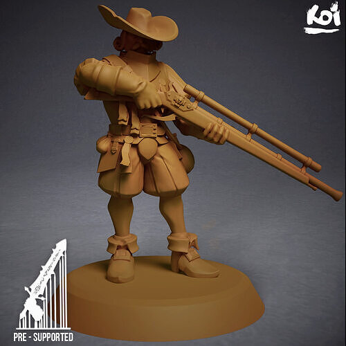 Guildmarch Militia - Handgunners 1 3D print model