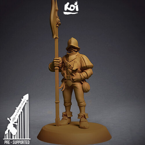 Guildmarch Militia - Infantry 7 3D print model