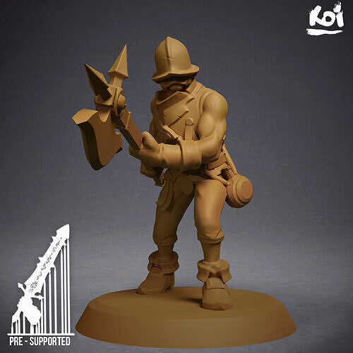 Guildmarch Militia - Infantry 8 3D print model