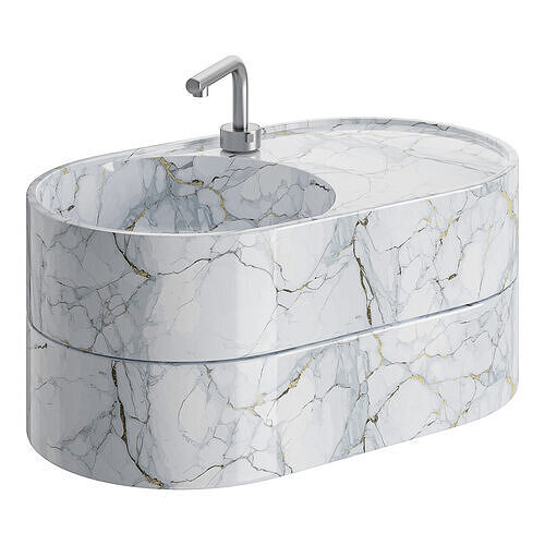 GALASSIA T65 Washbasin 3D model
