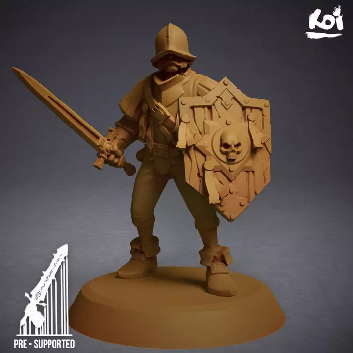 Guildmarch Militia - Infantry 6 3D print model_0