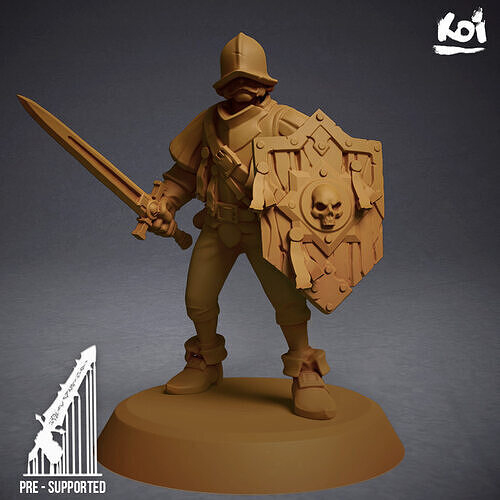 Guildmarch Militia - Infantry 6 3D print model