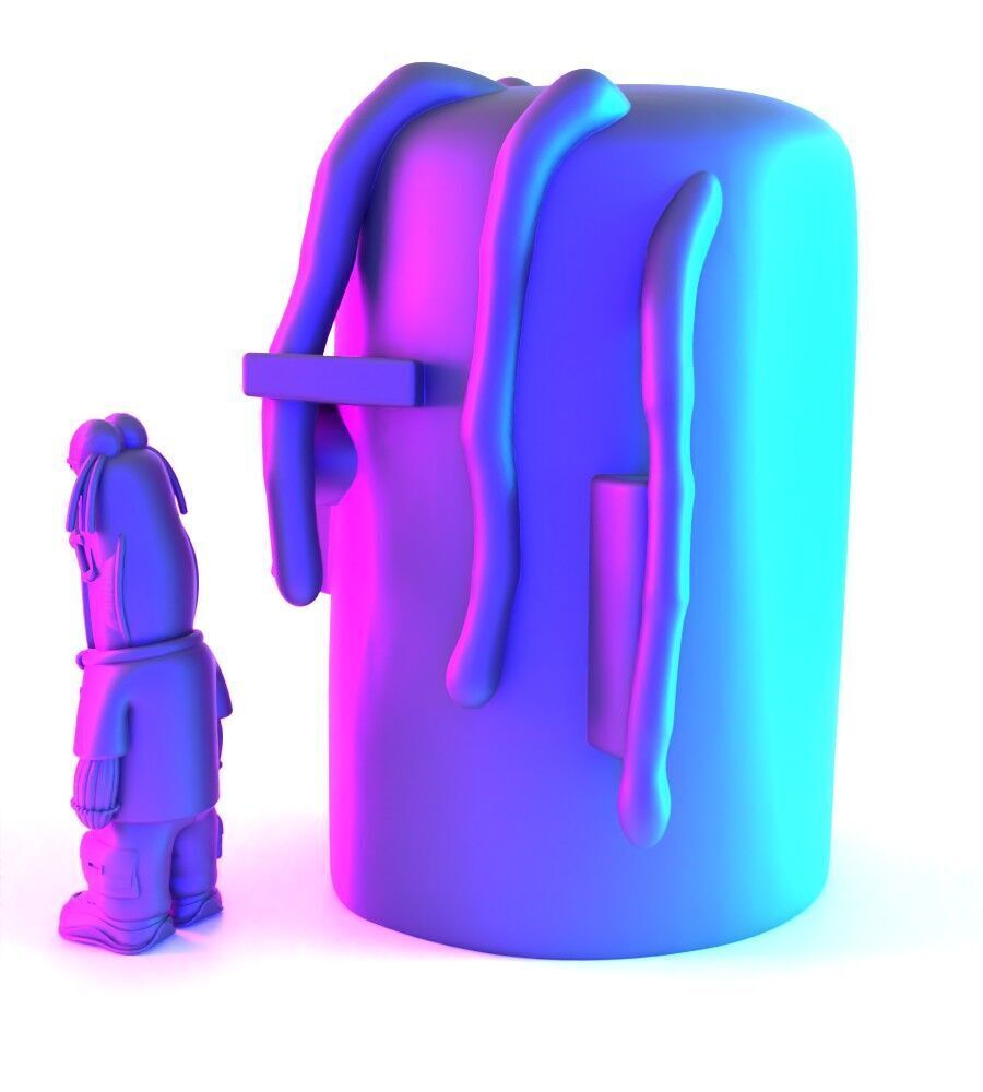 Travis Scott SpongeBob SquarePants Look Mom I Can Swim toy 3D print model_7