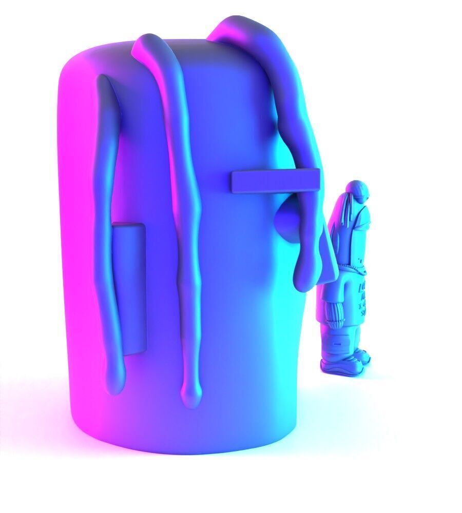 Travis Scott SpongeBob SquarePants Look Mom I Can Swim toy 3D print model_17