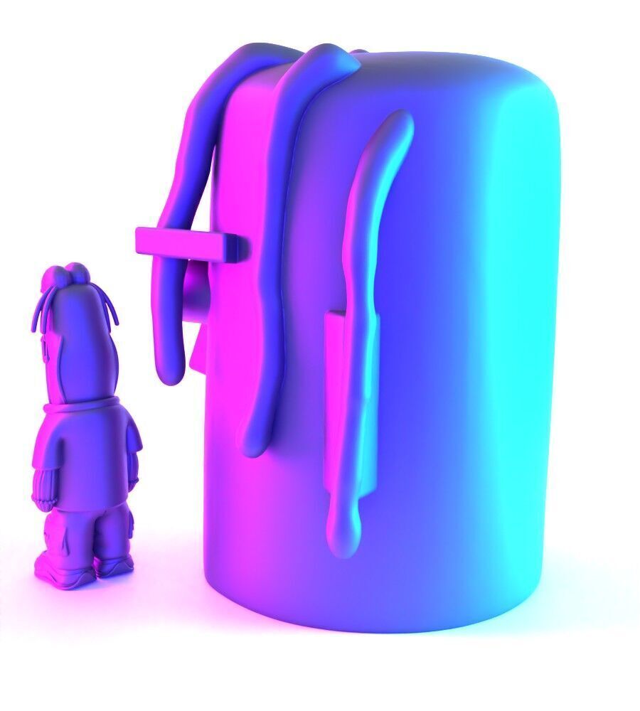 Travis Scott SpongeBob SquarePants Look Mom I Can Swim toy 3D print model_8