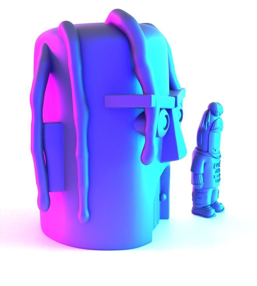 Travis Scott SpongeBob SquarePants Look Mom I Can Swim toy 3D print model_18