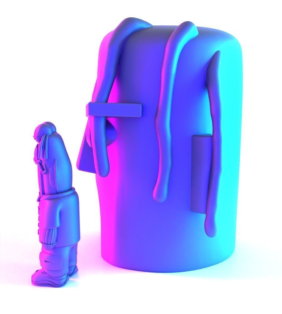 Travis Scott SpongeBob SquarePants Look Mom I Can Swim toy 3D print model_6