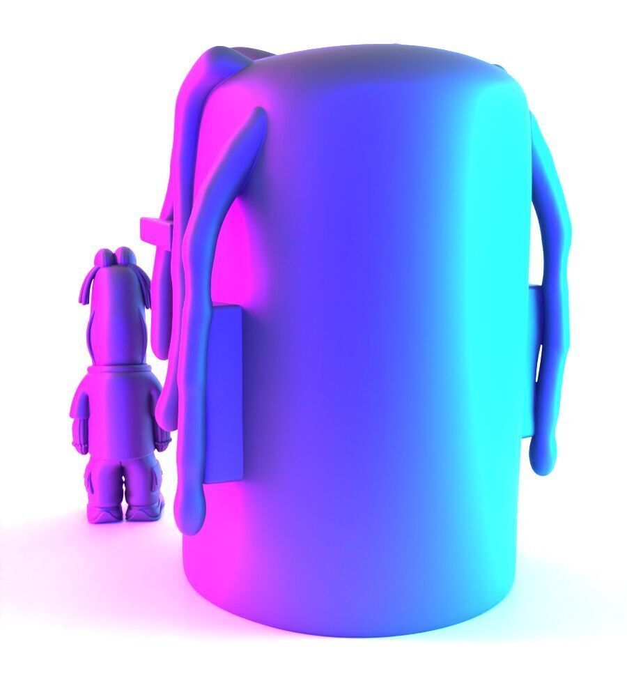 Travis Scott SpongeBob SquarePants Look Mom I Can Swim toy 3D print model_10