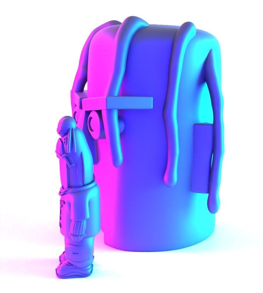 Travis Scott SpongeBob SquarePants Look Mom I Can Swim toy 3D print model_5