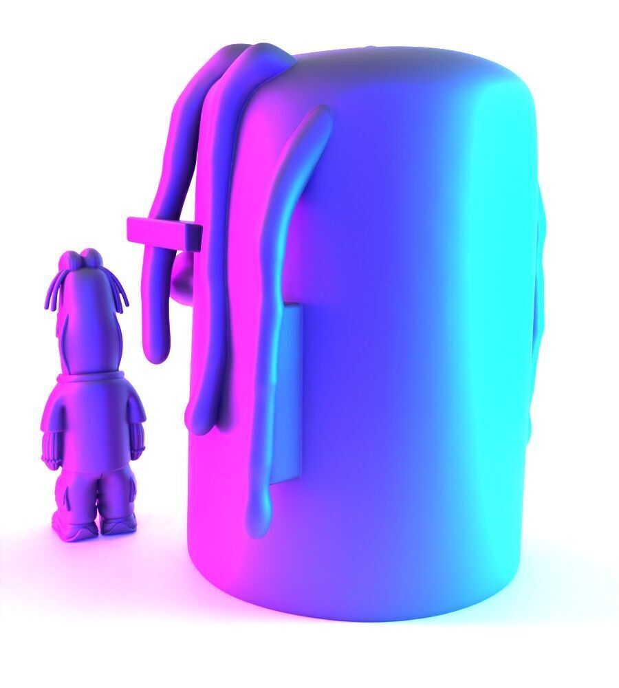 Travis Scott SpongeBob SquarePants Look Mom I Can Swim toy 3D print model_9