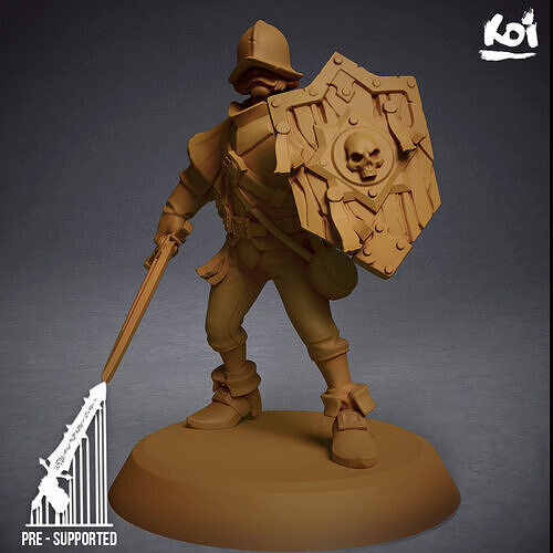 Guildmarch Militia - Infantry 5 3D print model