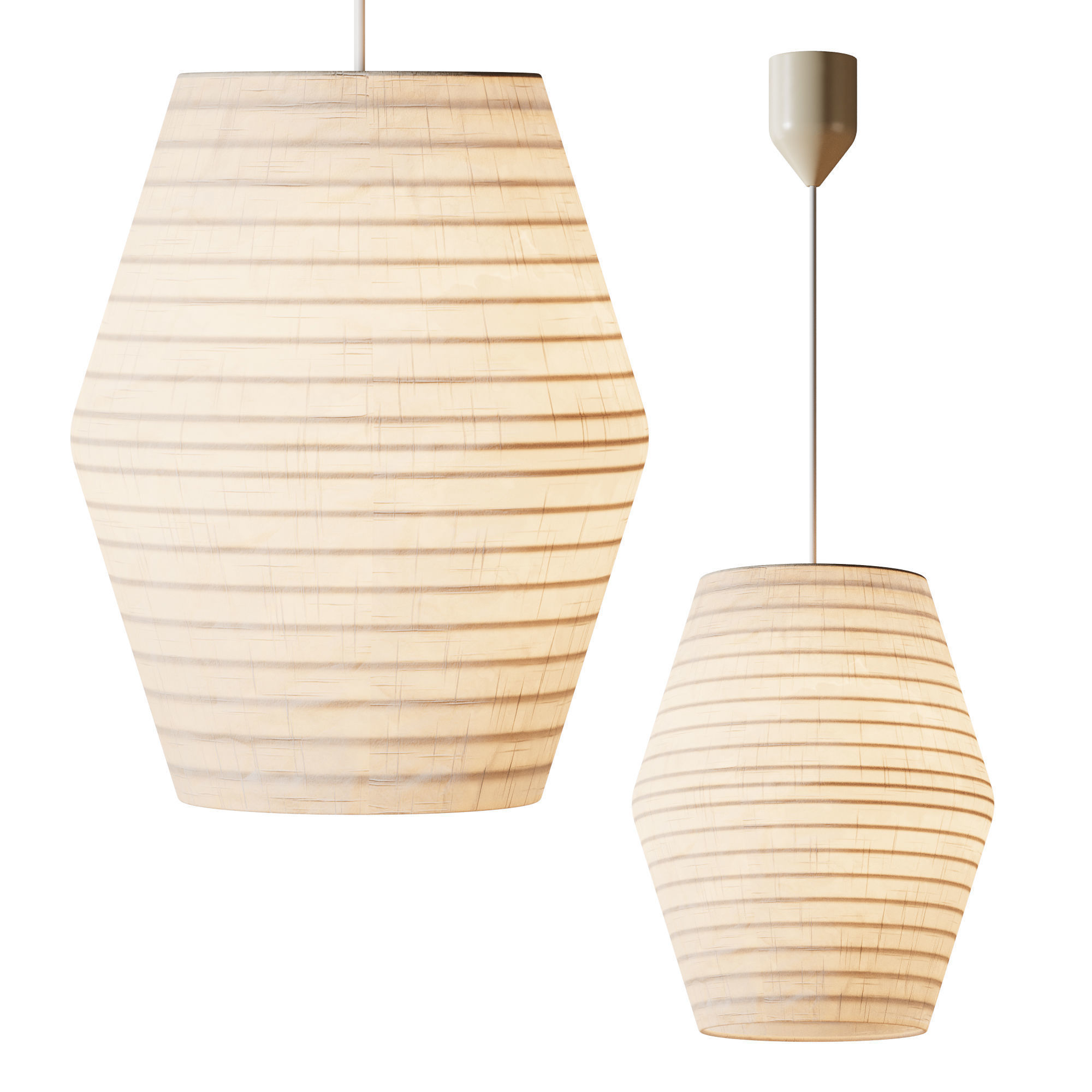 Gifu Lantern Pendant light 3D model_8