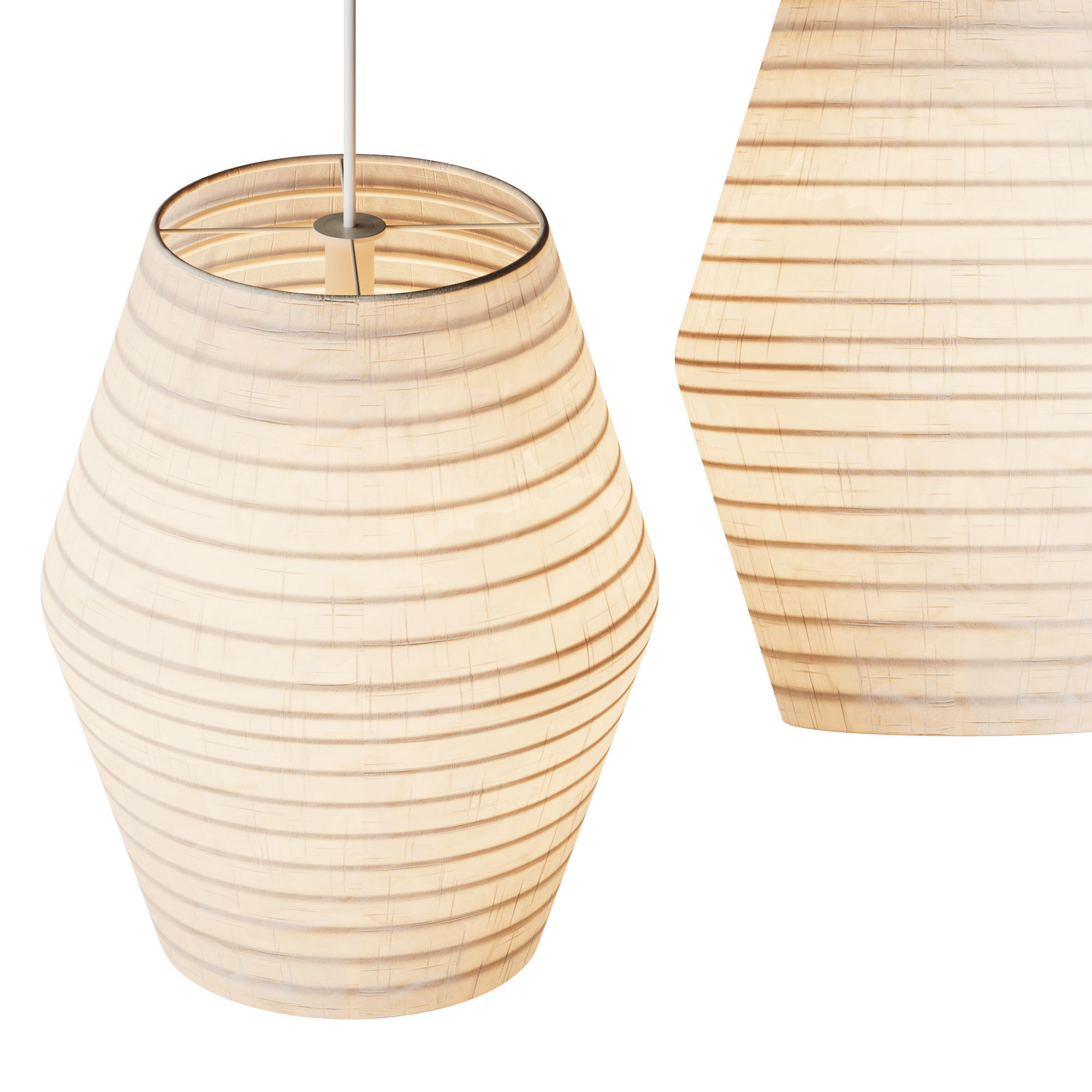 Gifu Lantern Pendant light 3D model_3