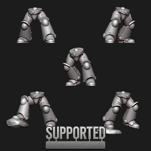 Voidguard Exo-Core marine lower body kit 2 3D print model