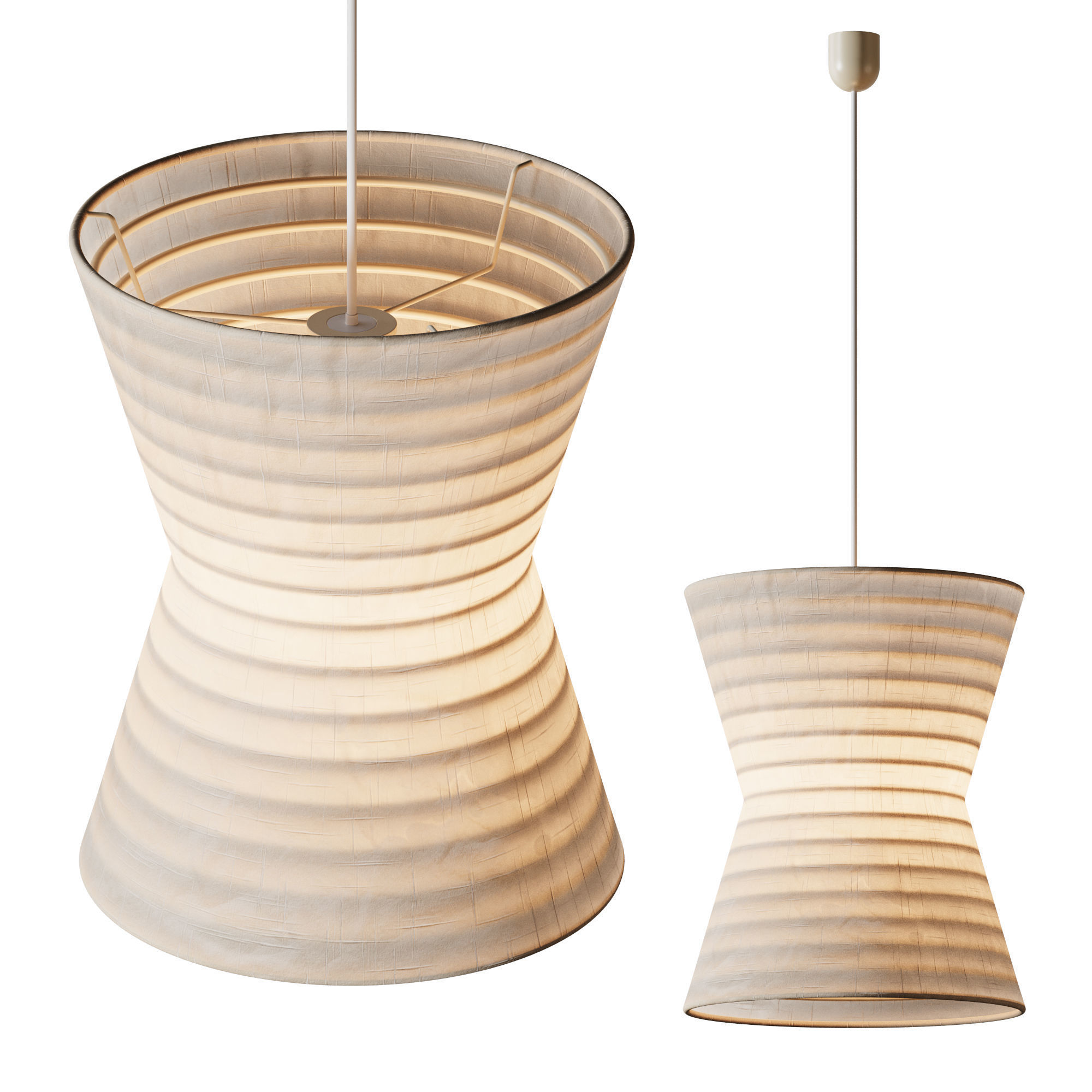 Gifu Lantern Pendant light 02 3D model_3