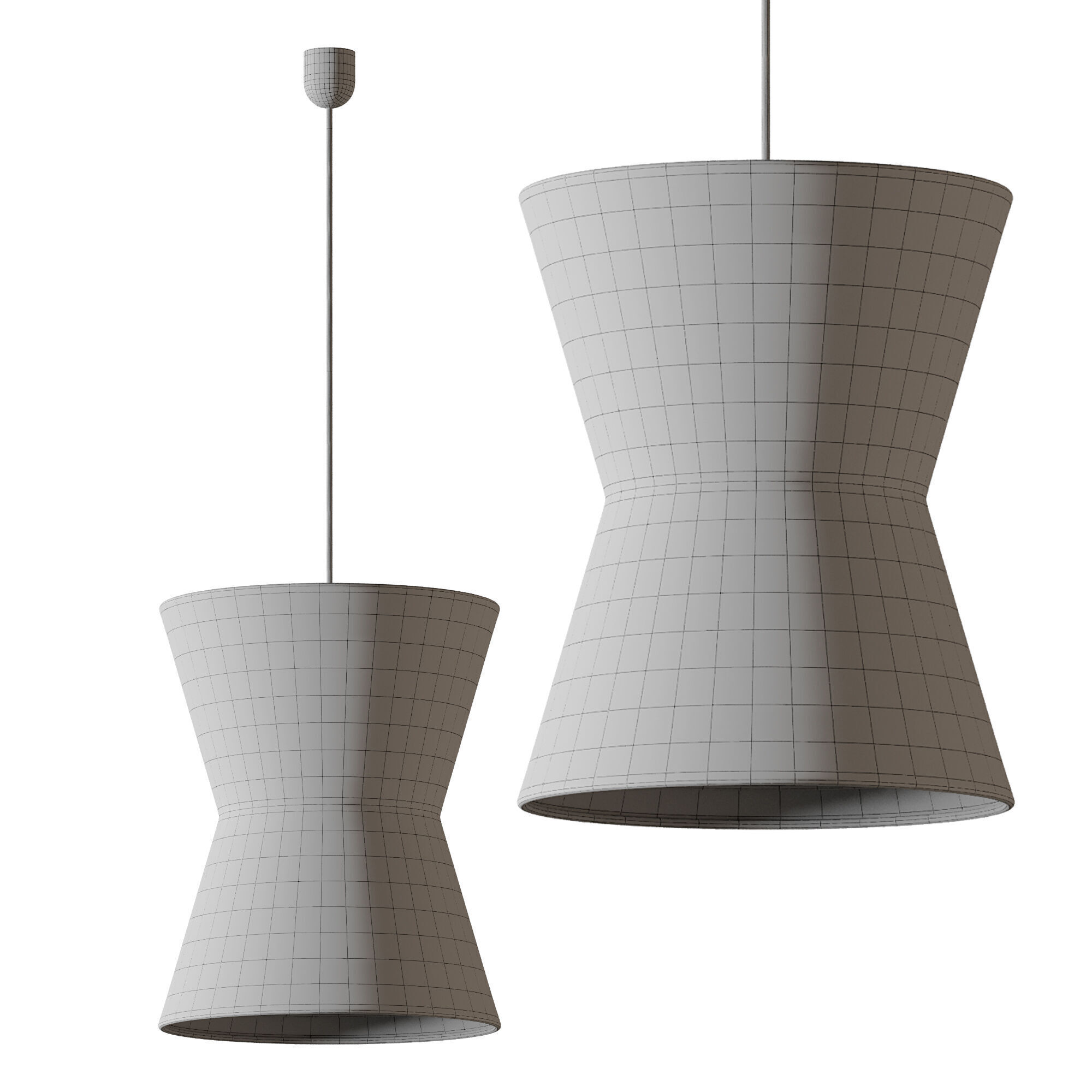 Gifu Lantern Pendant light 02 3D model_13