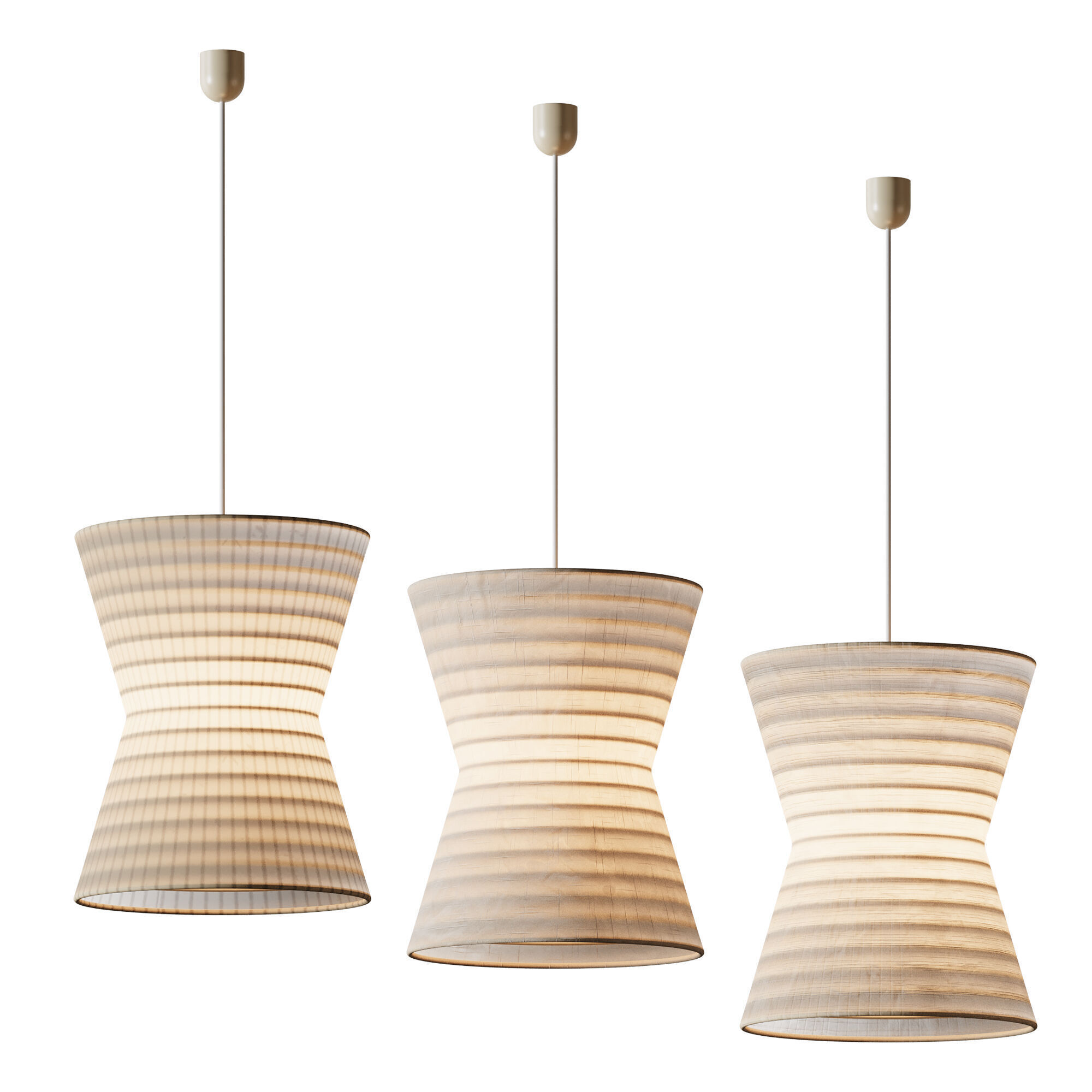 Gifu Lantern Pendant light 02 3D model_7
