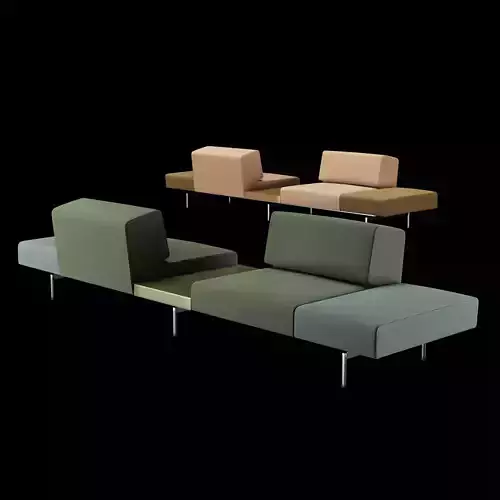 BT design matt modular sofa var 2 3D model