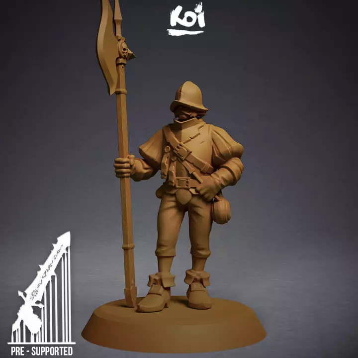 Guildmarch Militia - Infantry 2 3D print model