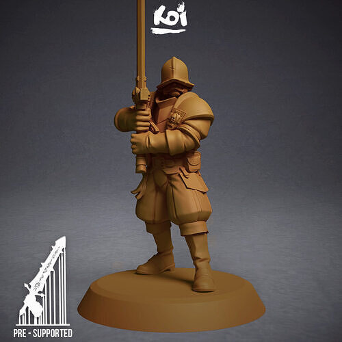 Guildmarch Militia - Heavy Troop 5 3D print model