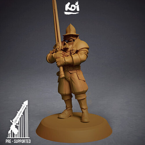 Guildmarch Militia - Heavy Troop 6 3D print model