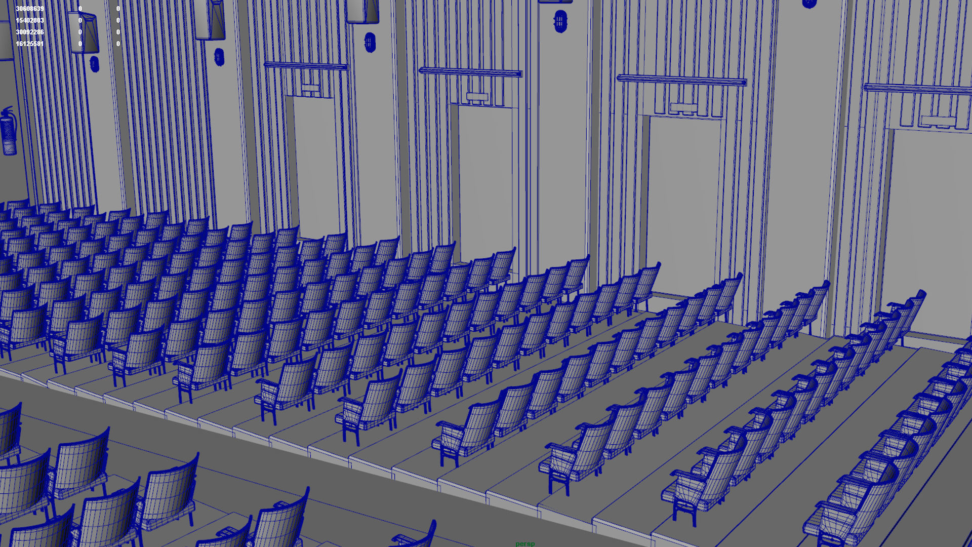 old cinema theatre 3D model_14