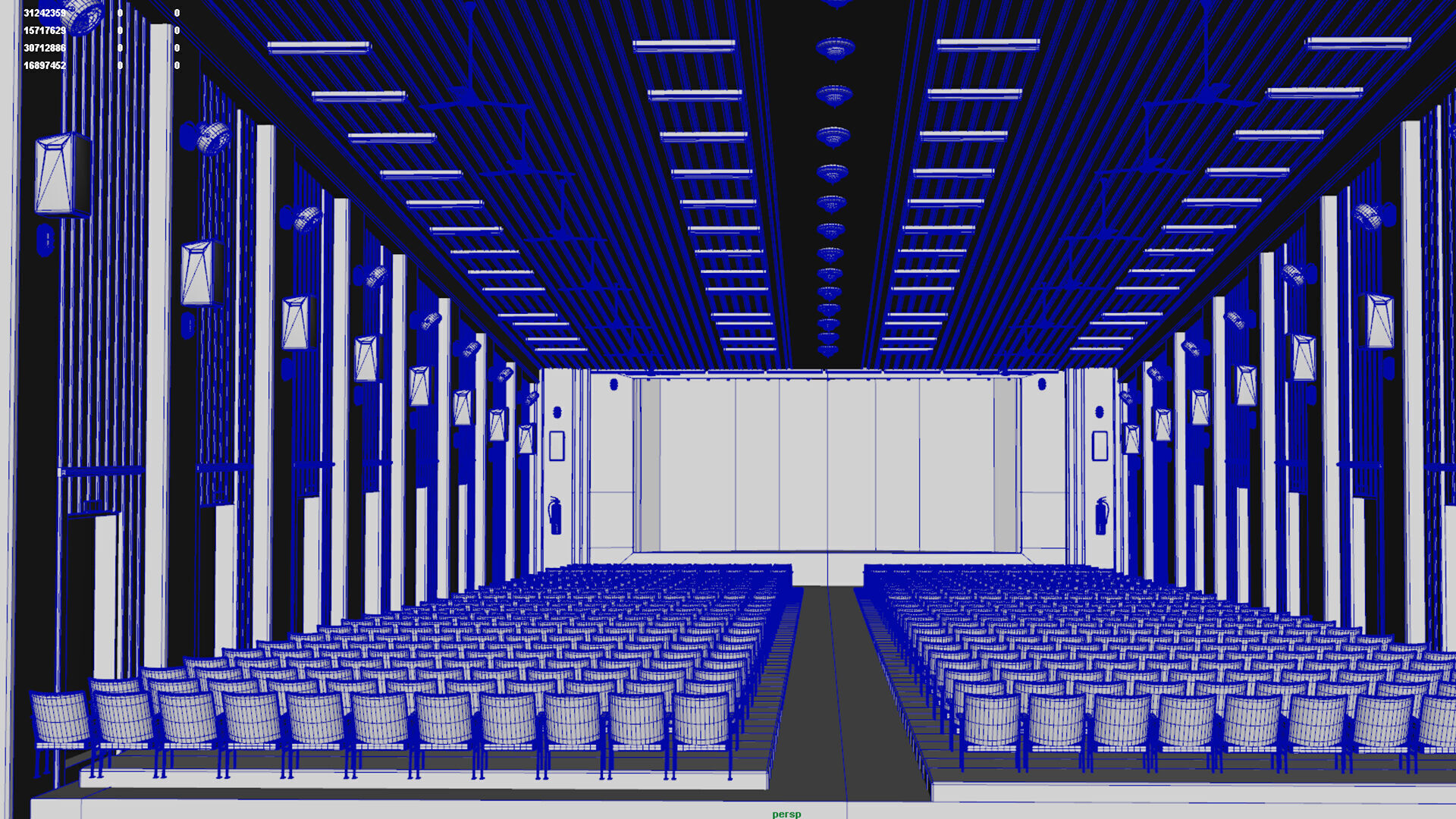 old cinema theatre 3D model_16