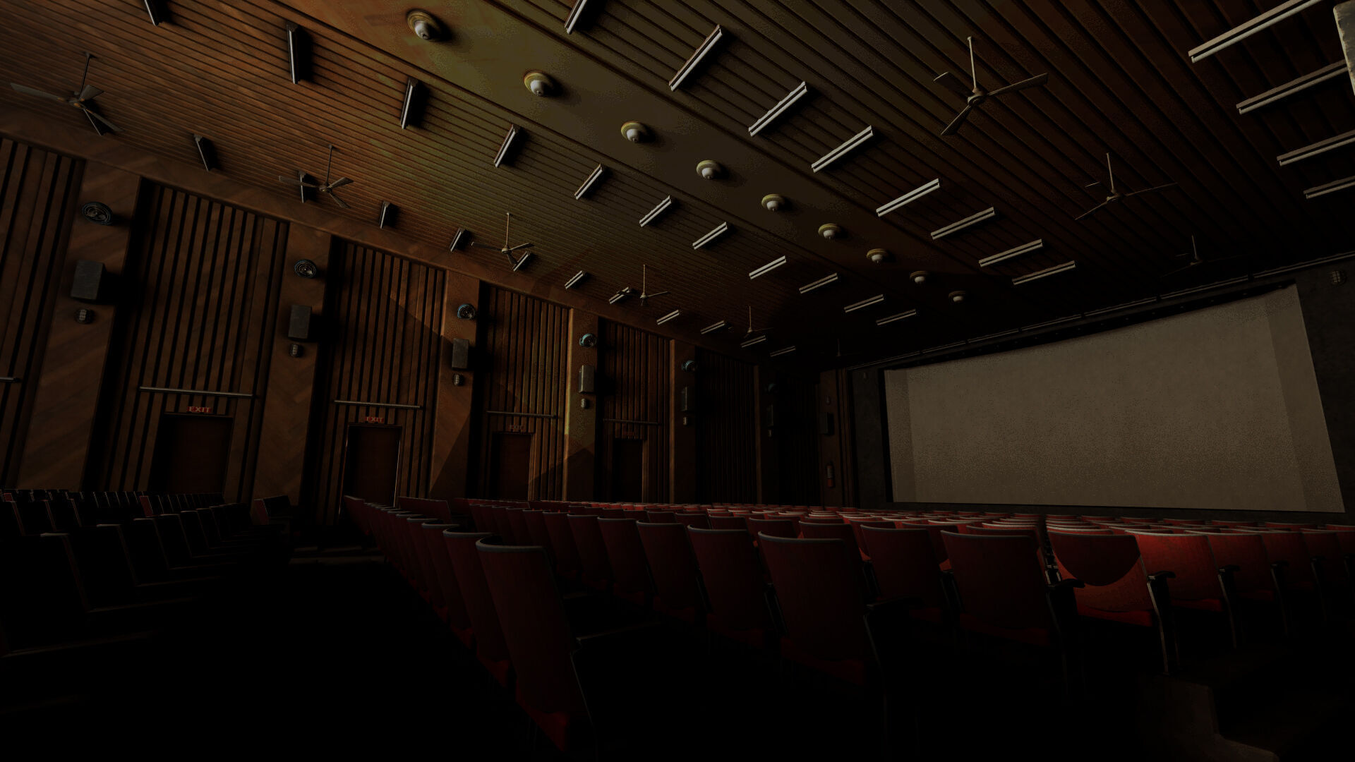 old cinema theatre 3D model_1