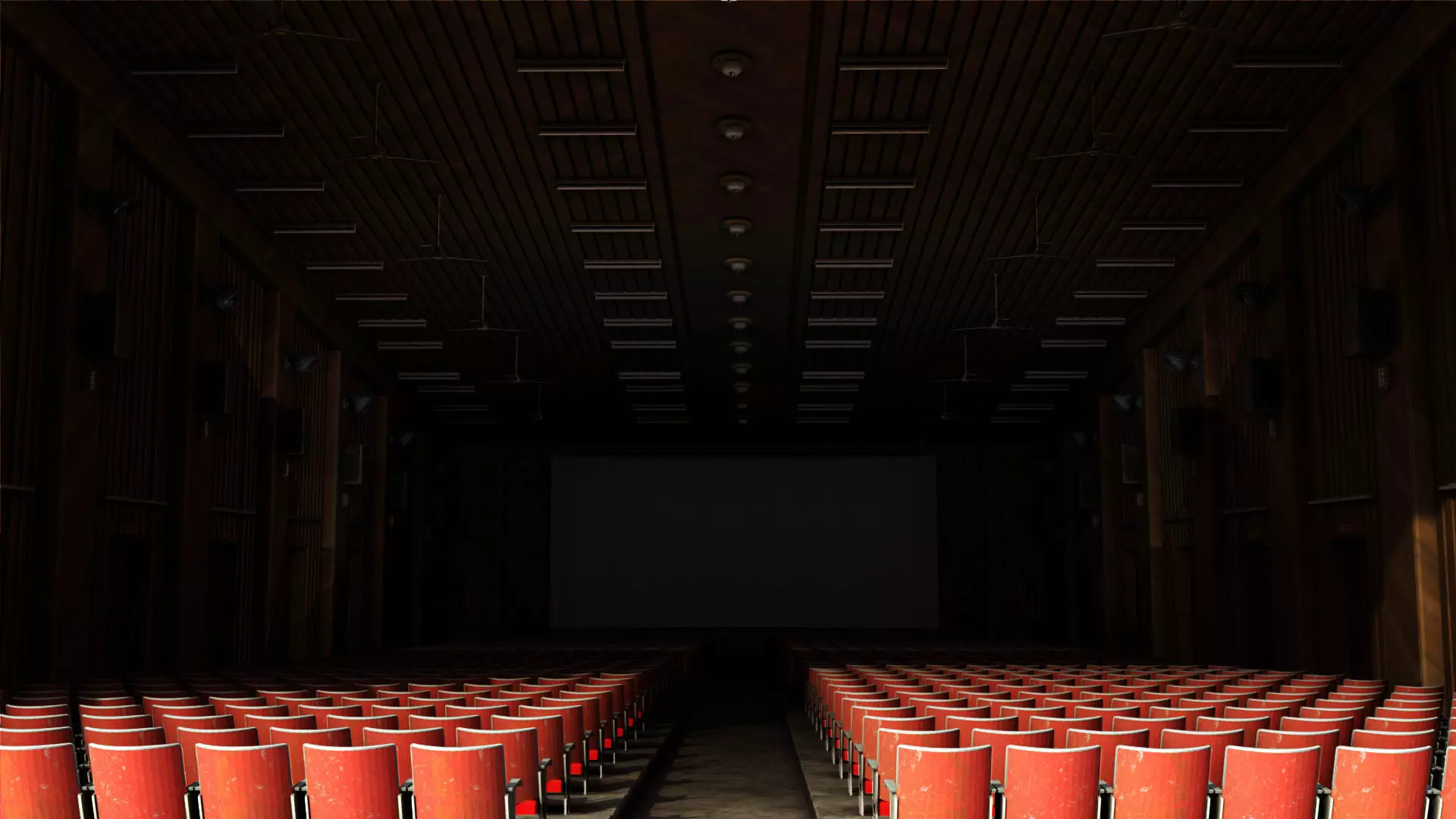 old cinema theatre 3D model_0