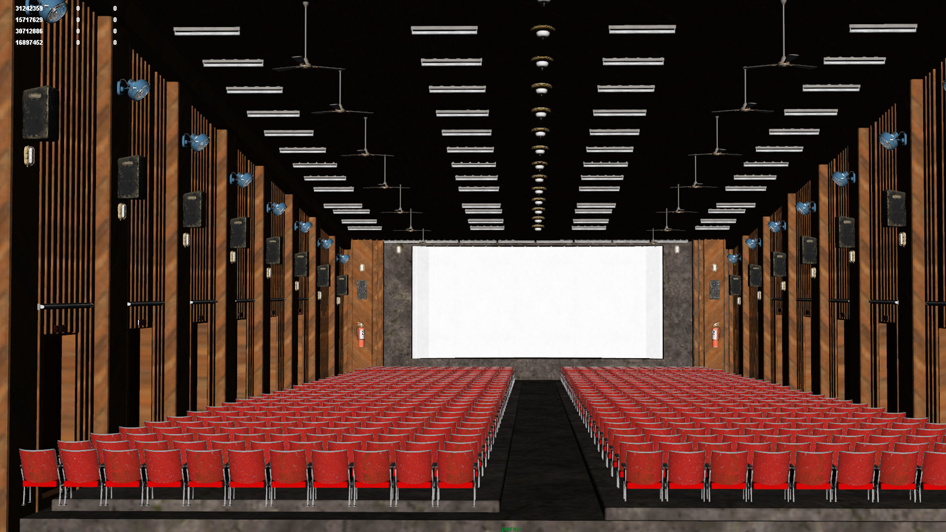 old cinema theatre 3D model_7