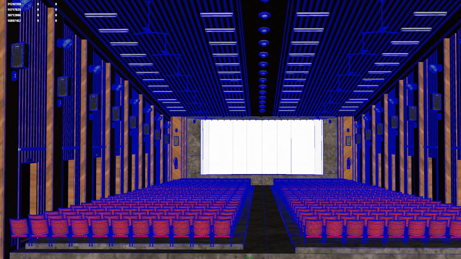 old cinema theatre 3D model_17