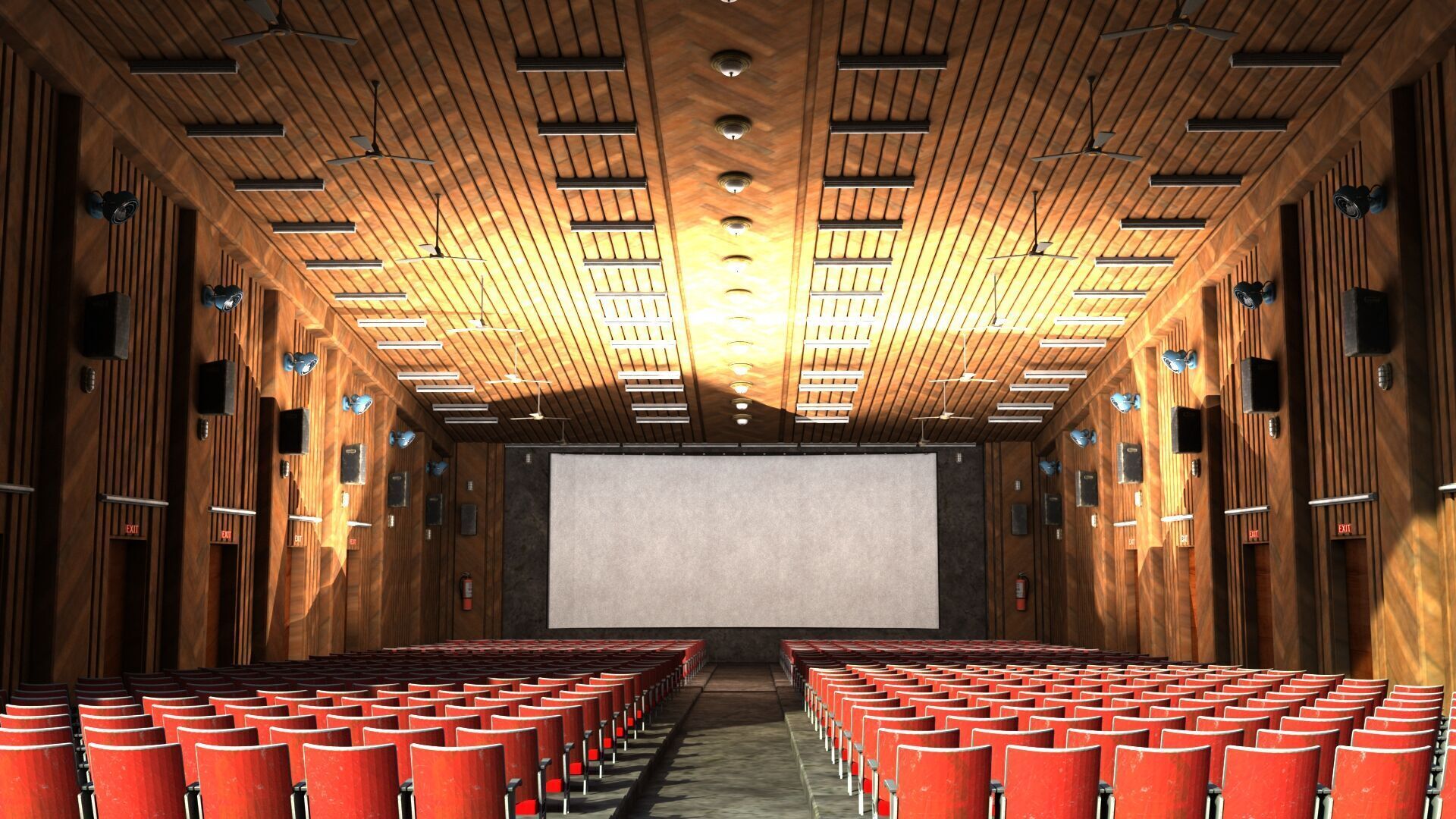 old cinema theatre 3D model_5