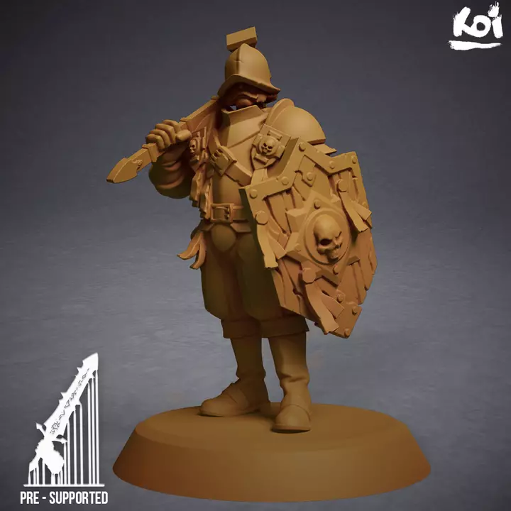 Guildmarch Militia - Heavy Troop 4 3D print model_0