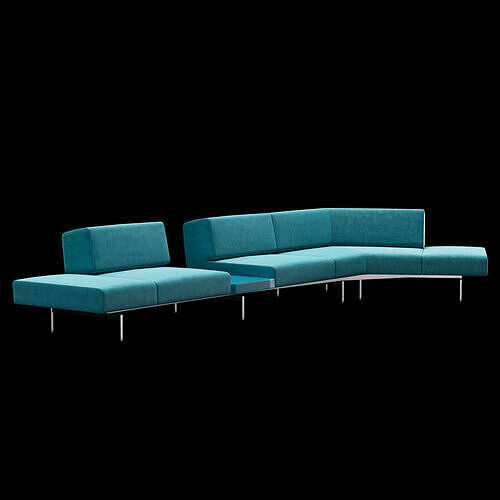 BT design matt modular sofa var 3 3D model 6