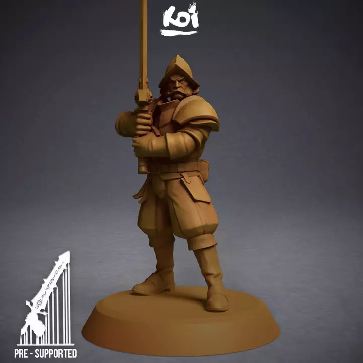 Guildmarch Militia - Heavy Troop 2 3D print model