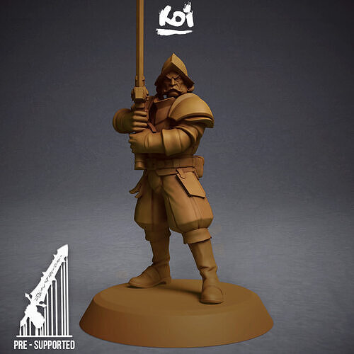 Guildmarch Militia - Heavy Troop 2 3D print model