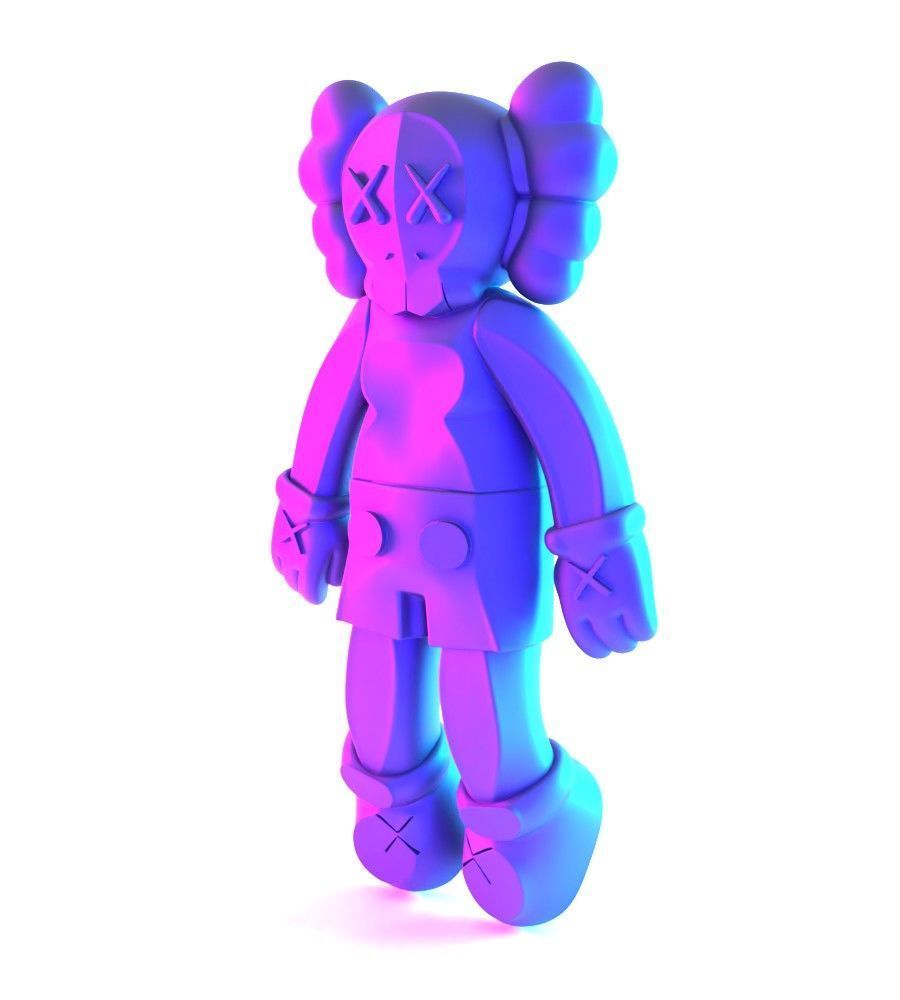 Companion Kaws Holiday toy 3D print model_3