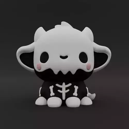 Kawaii Cow - Skeleton