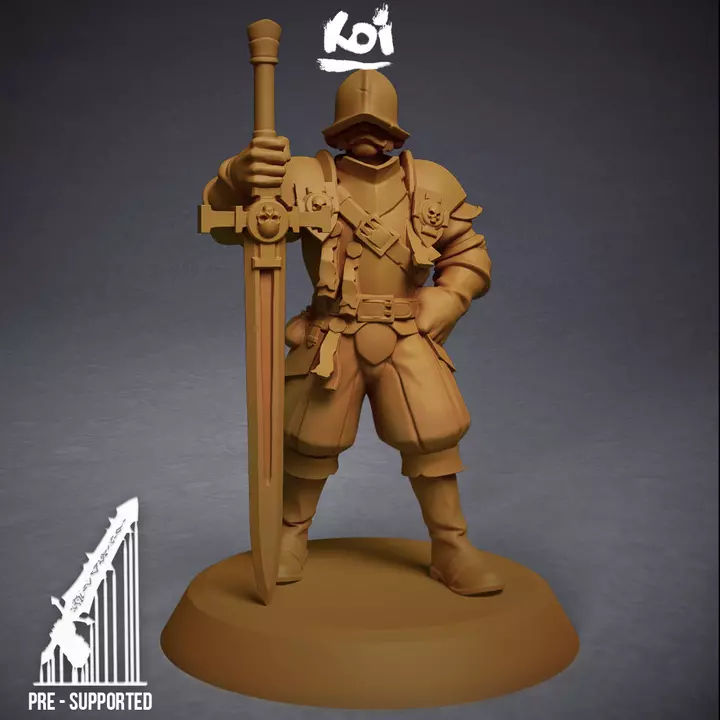 Guildmarch Militia - Heavy Troop 3 3D print model_0