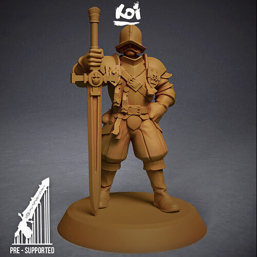 Guildmarch Militia - Heavy Troop 3 3D print model