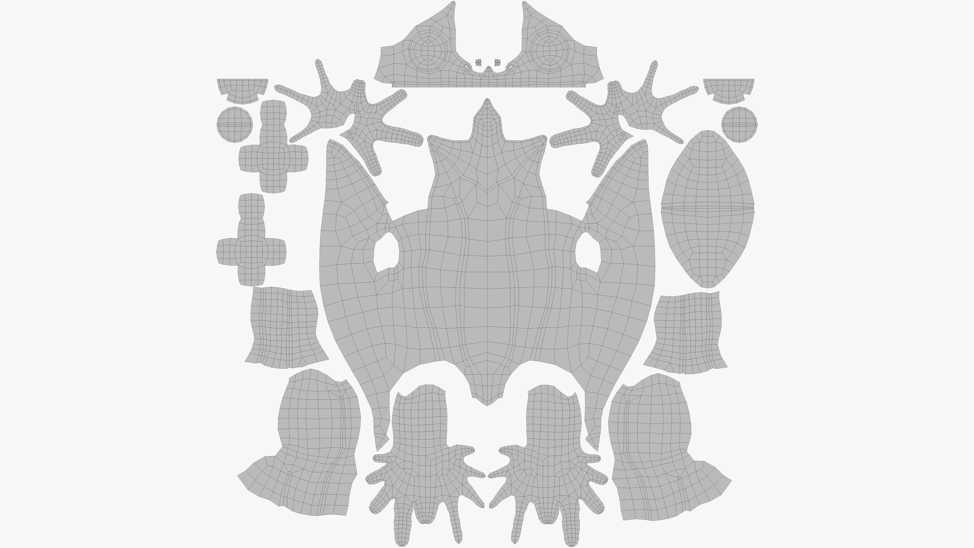 Malayan Robot Frog Low-poly 3D model_10