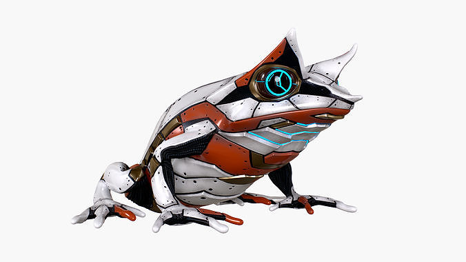 Malayan Robot Frog Low-poly 3D model