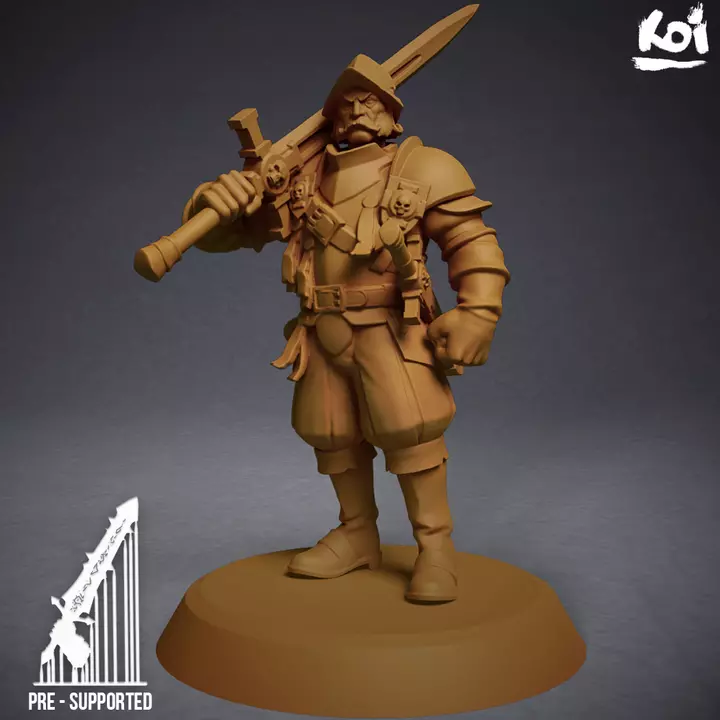 Guildmarch Militia - Heavy Troop 1 3D print model_0