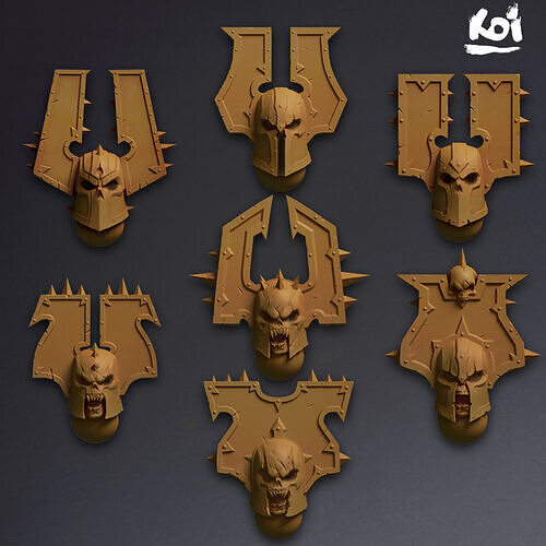 Bloodrunners - Miniature heads 3D print model